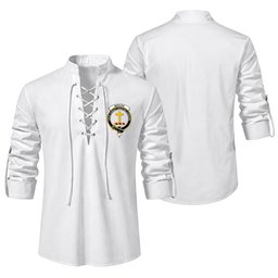 ScotsTee Shop Scottish Mercer Clan Crest Scottish Ghillie Kilt Shirt