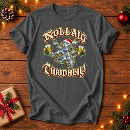 Scottish Stewart Muted Blue Tartan Lion Christmas