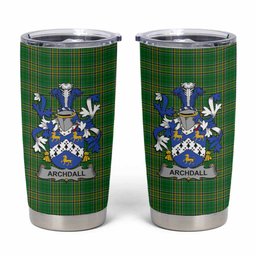 Archdall Irish Coat of Arms Insulated Tumbler Cup