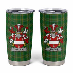 Alcock Irish Coat of Arms Insulated Tumbler Cup