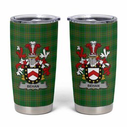 Behan Irish Coat of Arms Insulated Tumbler Cup