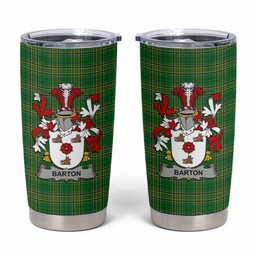Barton Irish Coat of Arms Insulated Tumbler Cup