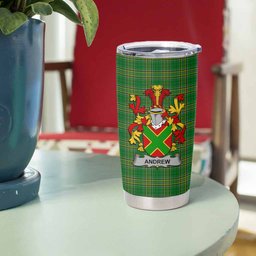 Andrew Irish Coat of Arms Insulated Tumbler Cup