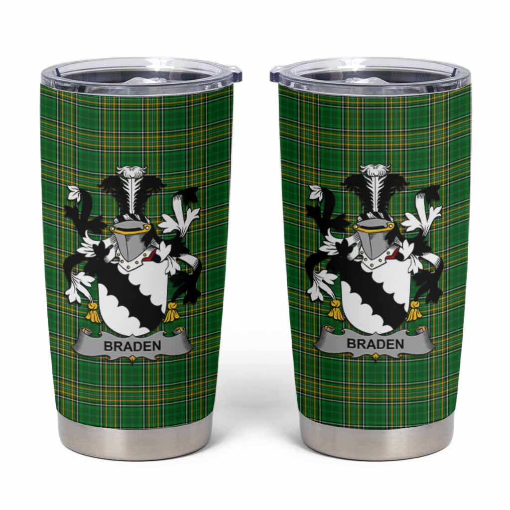 Braden Irish Coat of Arms Insulated Tumbler Cup