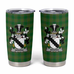 Braden Irish Coat of Arms Insulated Tumbler Cup