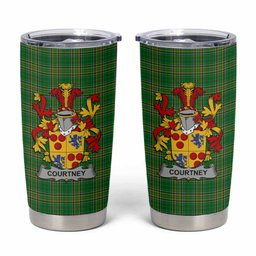 Courtney Irish Coat of Arms Insulated Tumbler Cup
