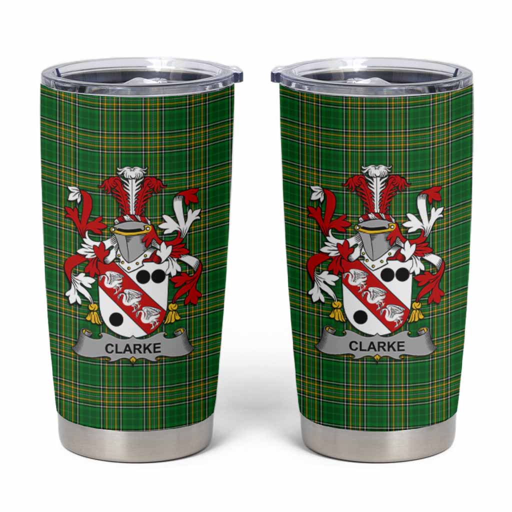 Clarke Irish Coat of Arms Insulated Tumbler Cup