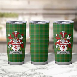 Bergin Irish Coat of Arms Insulated Tumbler Cup