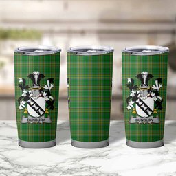 Bunbury Irish Coat of Arms Insulated Tumbler Cup