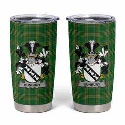 Bunbury Irish Coat of Arms Insulated Tumbler Cup