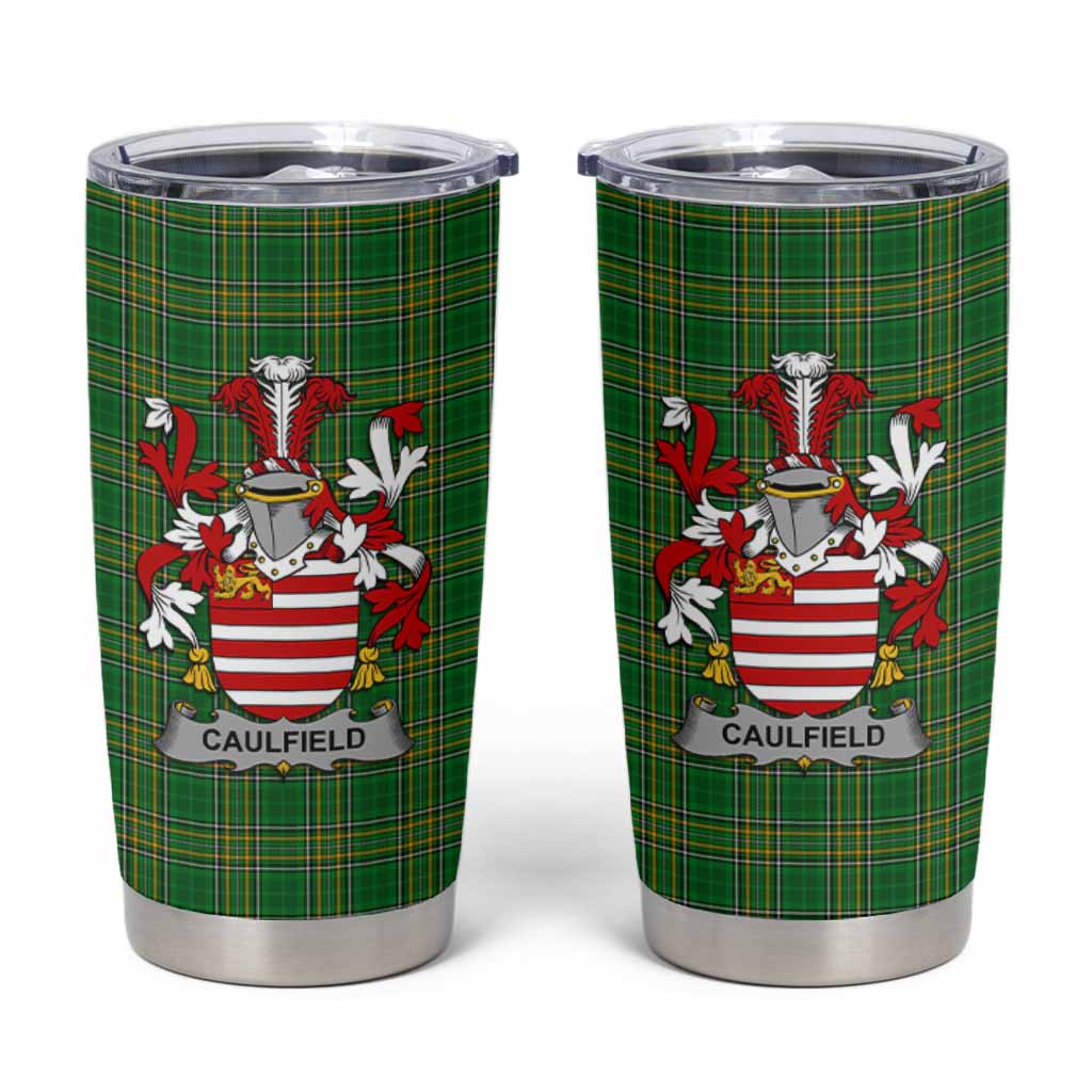 Caulfield Irish Coat of Arms Insulated Tumbler Cup