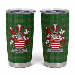 Caulfield Irish Coat of Arms Insulated Tumbler Cup