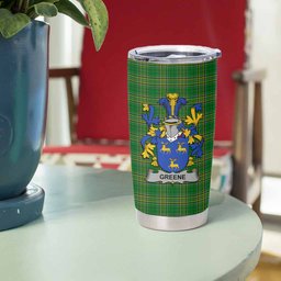 Greene Irish Coat of Arms Insulated Tumbler Cup