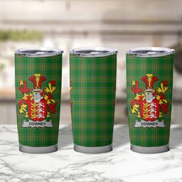 Downey Irish Coat of Arms Insulated Tumbler Cup