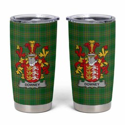 Downey Irish Coat of Arms Insulated Tumbler Cup