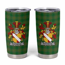 Fitz-Nicol Irish Coat of Arms Insulated Tumbler Cup