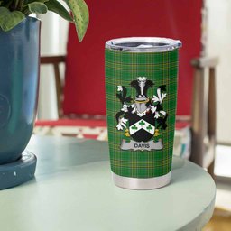 Davis Irish Coat of Arms Insulated Tumbler Cup