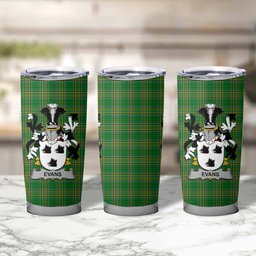 Evans Irish Coat of Arms Insulated Tumbler Cup