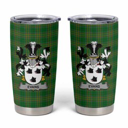 Evans Irish Coat of Arms Insulated Tumbler Cup