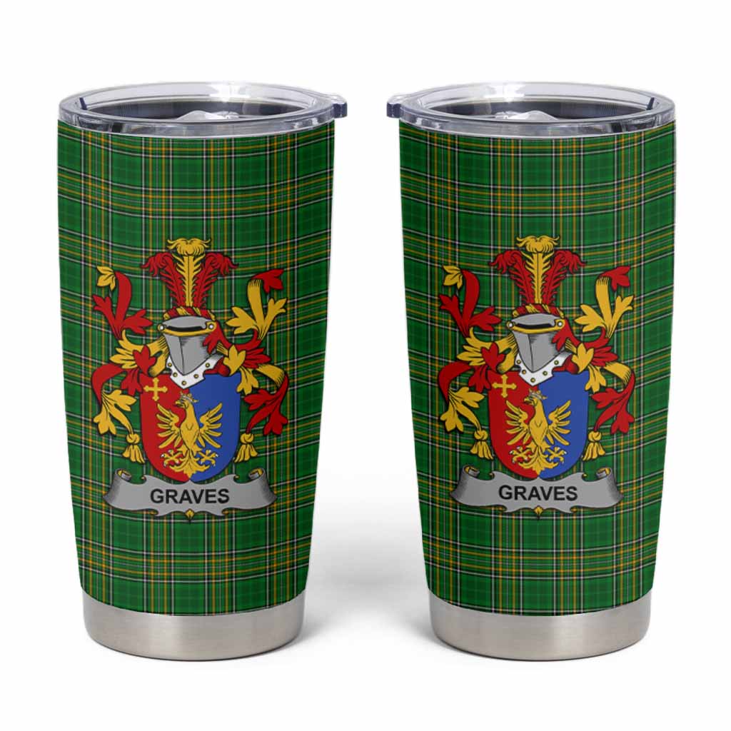 Graves Irish Coat of Arms Insulated Tumbler Cup