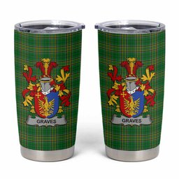 Graves Irish Coat of Arms Insulated Tumbler Cup