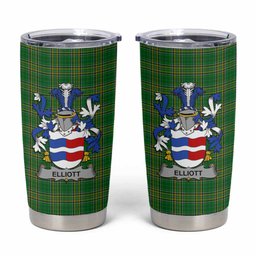 Elliott Irish Coat of Arms Insulated Tumbler Cup