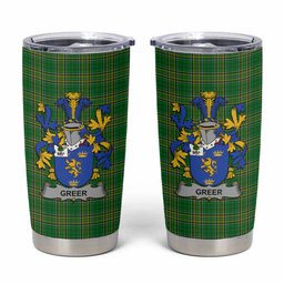 Greer Irish Coat of Arms Insulated Tumbler Cup
