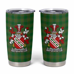Fitz-William Irish Coat of Arms Insulated Tumbler Cup