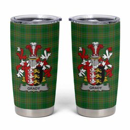 Grady Irish Coat of Arms Insulated Tumbler Cup