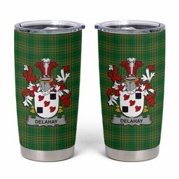 Delahay Irish Coat of Arms Insulated Tumbler Cup