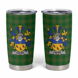 Fisher Irish Coat of Arms Insulated Tumbler Cup