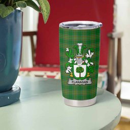 Flanagan Irish Coat of Arms Insulated Tumbler Cup