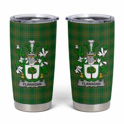 Flanagan Irish Coat of Arms Insulated Tumbler Cup