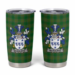 McAuliffe Irish Coat of Arms Insulated Tumbler Cup
