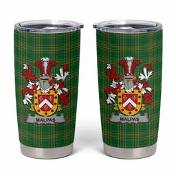 Malpas Irish Coat of Arms Insulated Tumbler Cup