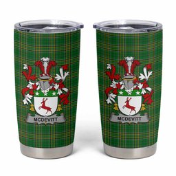 McDevitt Irish Coat of Arms Insulated Tumbler Cup