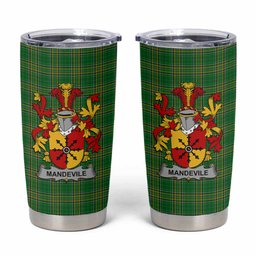 Mandevile Irish Coat of Arms Insulated Tumbler Cup