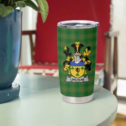 Lincolne Irish Coat of Arms Insulated Tumbler Cup
