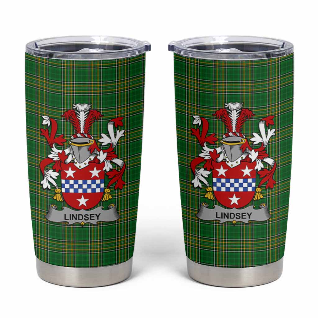 Lindsey Irish Coat of Arms Insulated Tumbler Cup