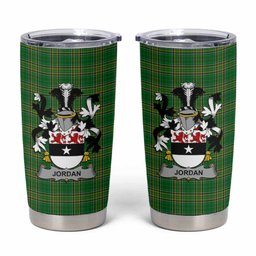 Jordan Irish Coat of Arms Insulated Tumbler Cup