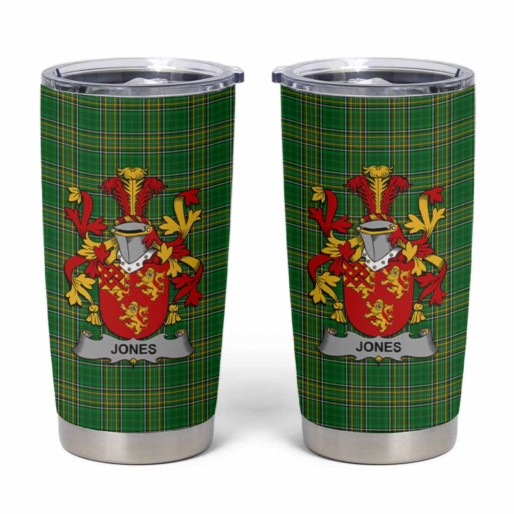 Jones Irish Coat of Arms Insulated Tumbler Cup