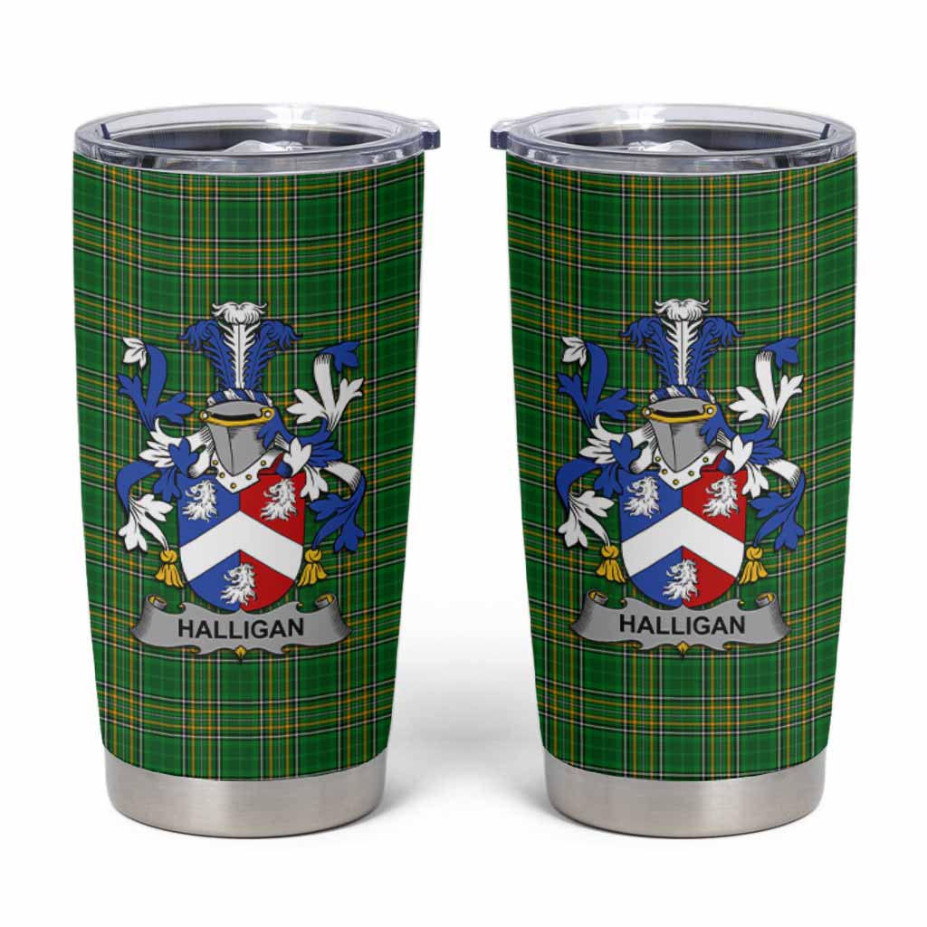 Halligan Irish Coat of Arms Insulated Tumbler Cup