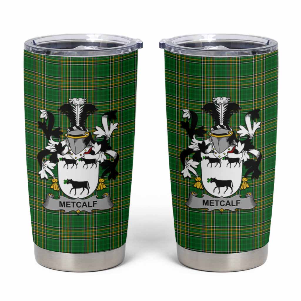 Metcalf Irish Coat of Arms Insulated Tumbler Cup