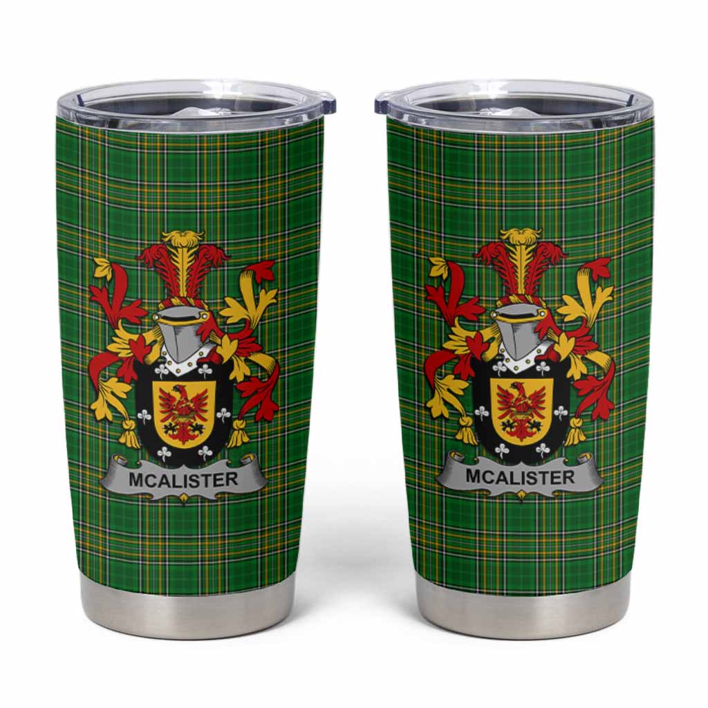 McAlister Irish Coat of Arms Insulated Tumbler Cup