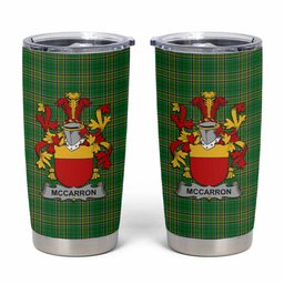 McCarron Irish Coat of Arms Insulated Tumbler Cup