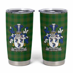 McElroy Irish Coat of Arms Insulated Tumbler Cup