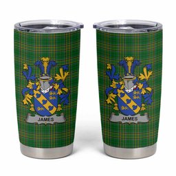 James Irish Coat of Arms Insulated Tumbler Cup