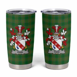 Todd Irish Coat of Arms Insulated Tumbler Cup