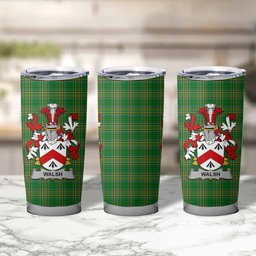 Walsh Irish Coat of Arms Insulated Tumbler Cup