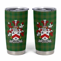 Walsh Irish Coat of Arms Insulated Tumbler Cup